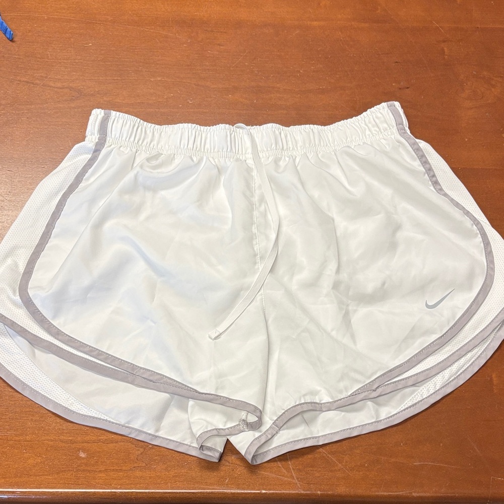 DO NOT PURCHASE White and Gray Athletic Shorts